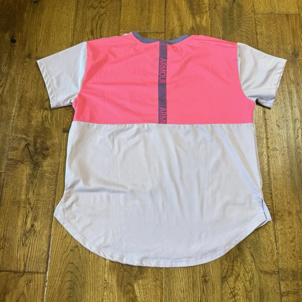 Under Armour Girls Sweatpants and Shirt Athletic Active Wear Youth Medium Pink - Picture 3 of 5